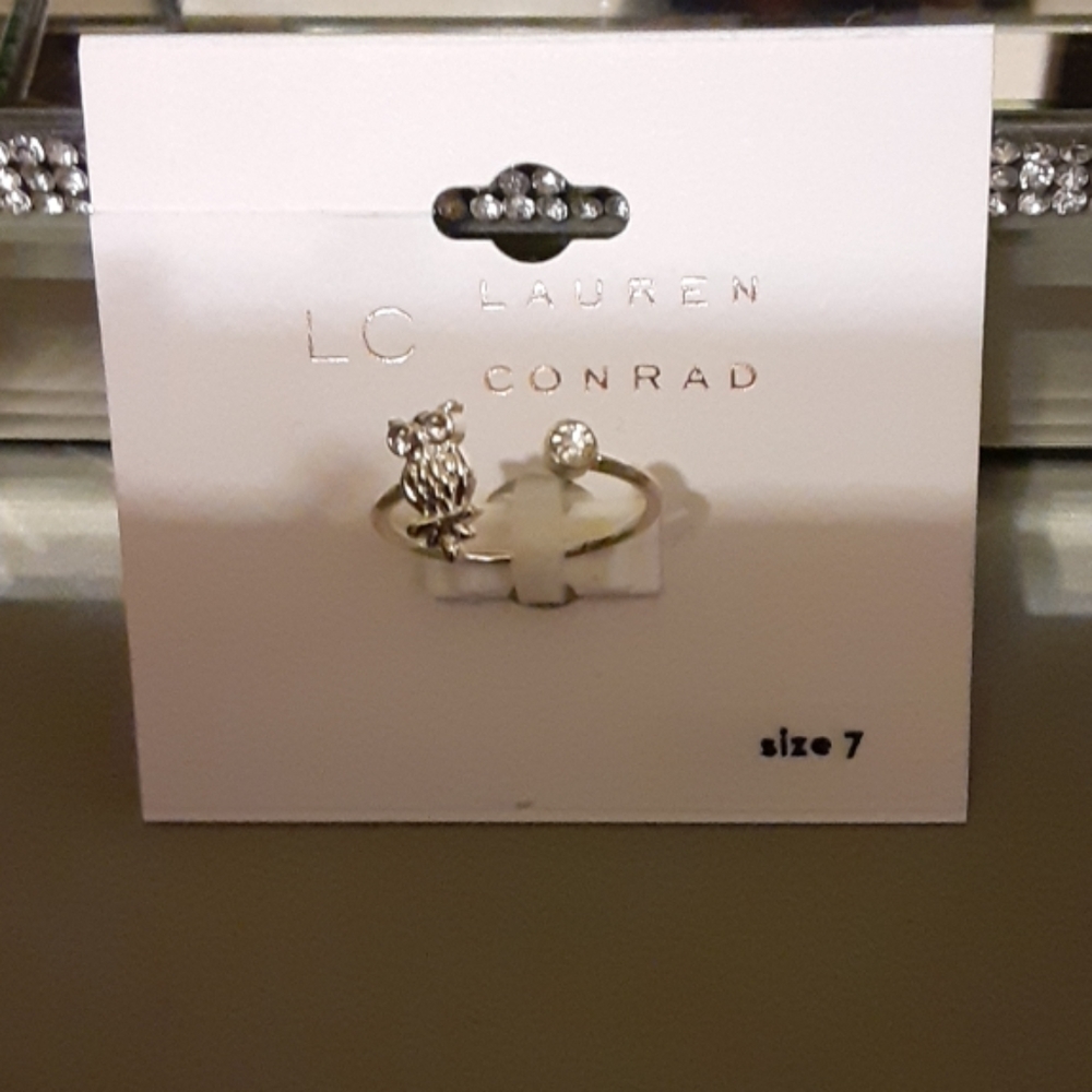 LC Lauren Conrad Owl ring